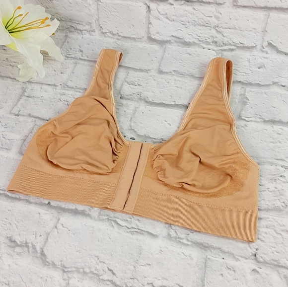 front zip miracle bamboo bra